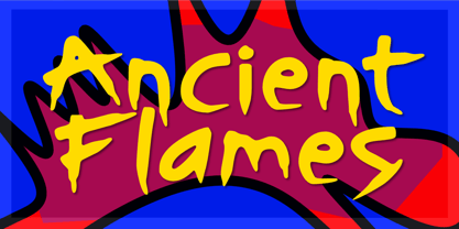 Ancient Flames Font Poster 1