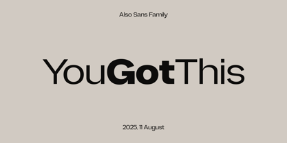 Also Sans Font Poster 3