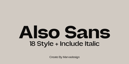 Also Sans Font Poster 1