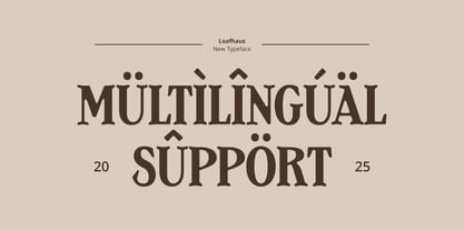 Loafhaus Font Poster 7
