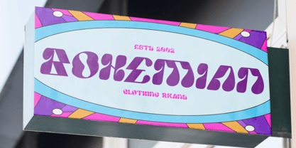 Funky Warp Font Poster 4
