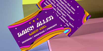 Funky Warp Font Poster 3