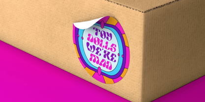 Funky Warp Font Poster 2
