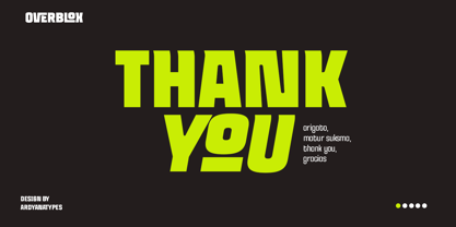 Overblox Font Poster 12