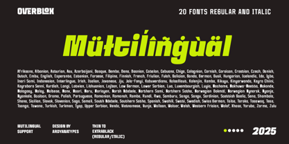 Overblox Font Poster 11