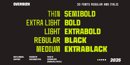 Overblox Font Poster 10