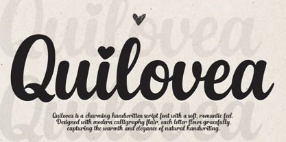 Quilovea Font Poster 1