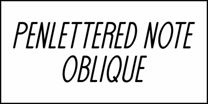 Penlettered Note JNL Font Poster 4