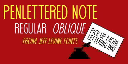 Penlettered Note JNL Font Poster 1