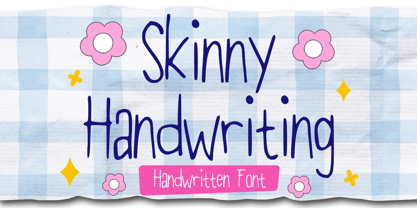 Skinny Handwriting Font Poster 1