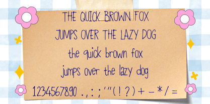 Skinny Handwriting Font Poster 4