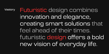 Vastory Font Poster 2