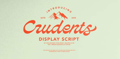 Crudents Font Poster 1