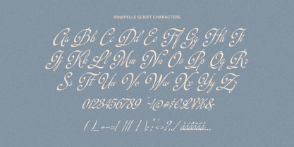 Rinapelle Script Font Poster 13