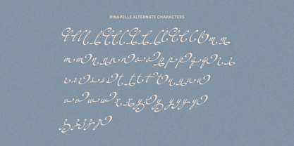 Rinapelle Script Font Poster 15