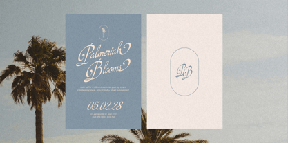 Rinapelle Script Font Poster 9