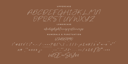 Qarlesya Font Poster 7