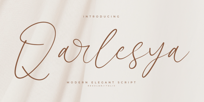 Qarlesya Font Poster 1