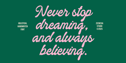 Holistical Font Poster 12