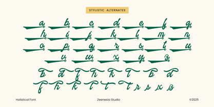 Holistical Font Poster 15