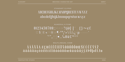 Brayena Font Poster 15