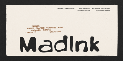 Mad Ink Font Poster 1
