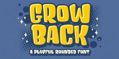 Grow Back Font Poster 1