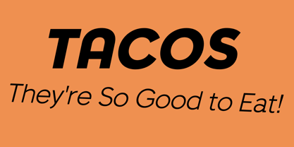 Guacamole Font Poster 2