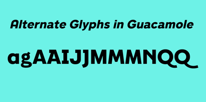 Guacamole Font Poster 4