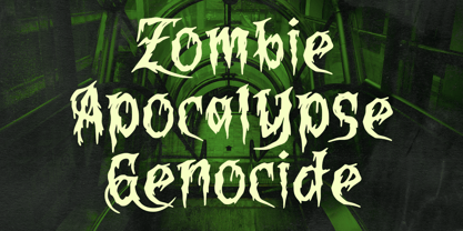Bloody Corpse Font Poster 2