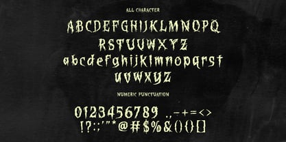 Bloody Corpse Font Poster 7