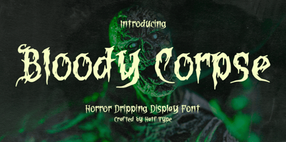 Bloody Corpse Font Poster 1