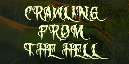 Bloody Corpse Font Poster 5