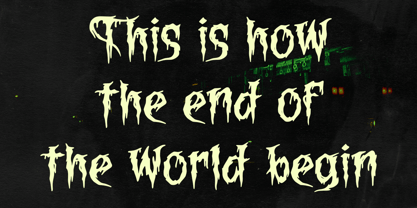 Bloody Corpse Font Poster 4