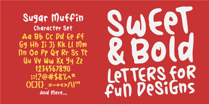 Sugar Muffin Font Poster 5