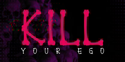 Bone Brush Font Poster 3