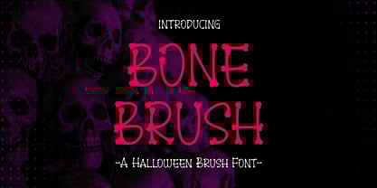 Bone Brush Font Poster 1