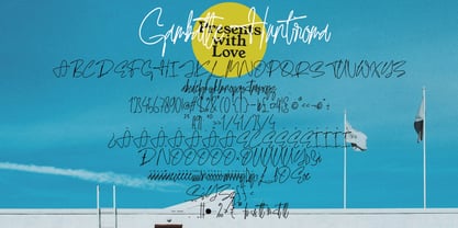 Gambatte Huntrroma Font Poster 2