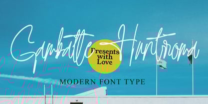 Gambatte Huntrroma Font Poster 1