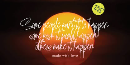 Gambatte Huntrroma Font Poster 3