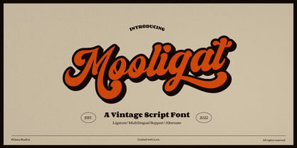 Mooligat Font Poster 1