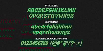 Melted Brain Outline Font Poster 5