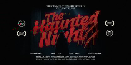 Melted Brain Outline Font Poster 6