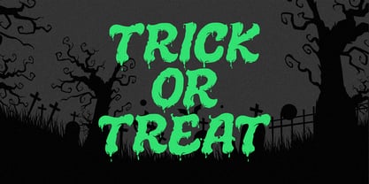 Melted Brain Outline Font Poster 10