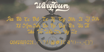 Warglown Font Poster 7