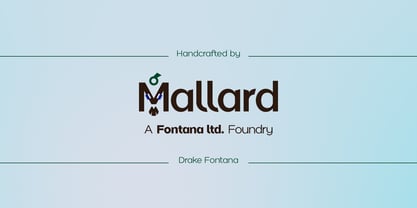 Mallard Font Poster 13