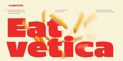 Eatvetica Font Poster 1