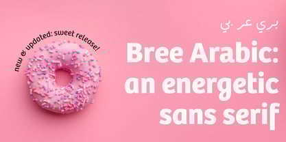 Bree Arabic Font Poster 2