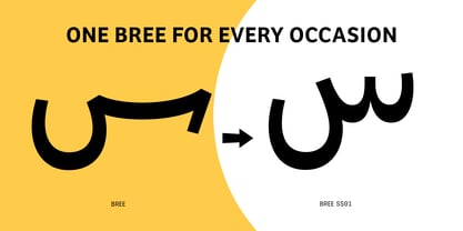 Bree Arabic Font Poster 7