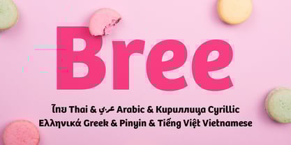 Bree Cyrillic Font Poster 1